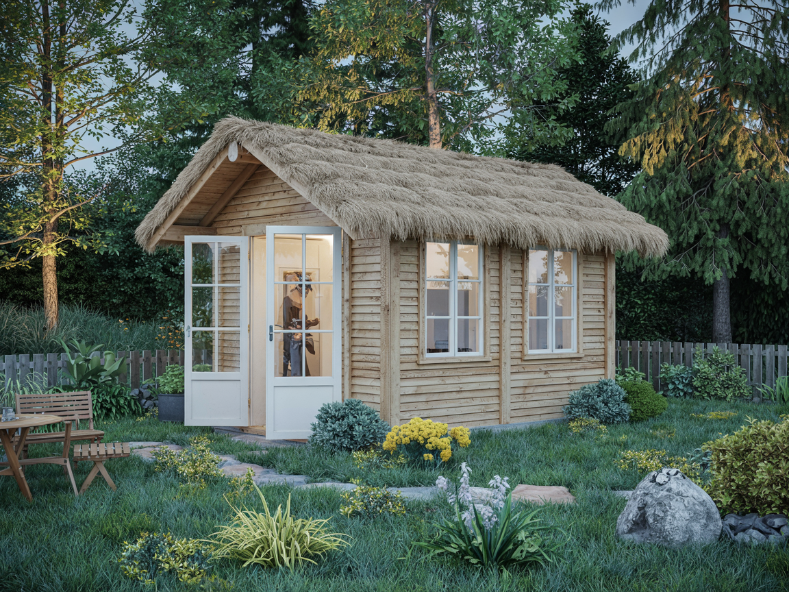 Dallage et massif fleuri